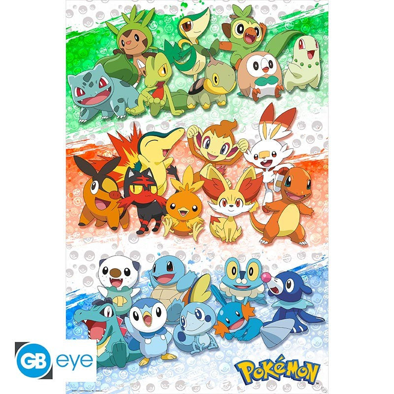 Maxi Poster Starters Pokemon