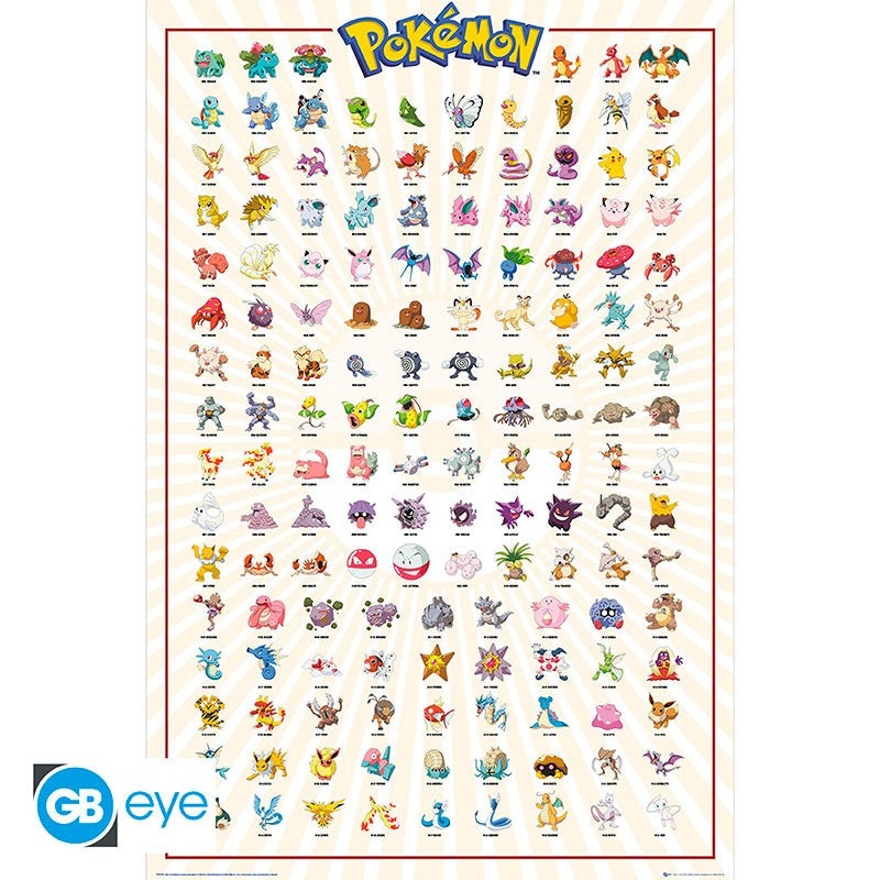 Maxi Poster Pokemon  Kanto 91,5x61cm