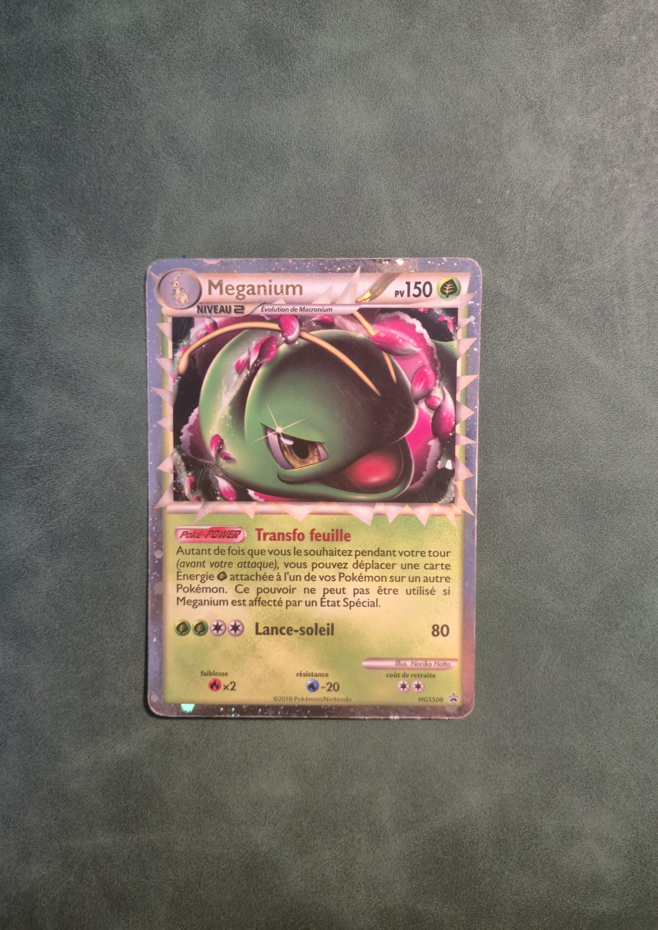 Carte Pokemon Meganium HGSS08