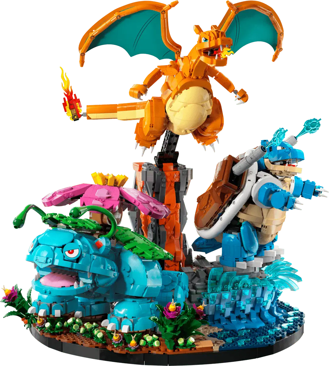 Lego Pokémon Dracaufeu, Florian et Tortank n°72153