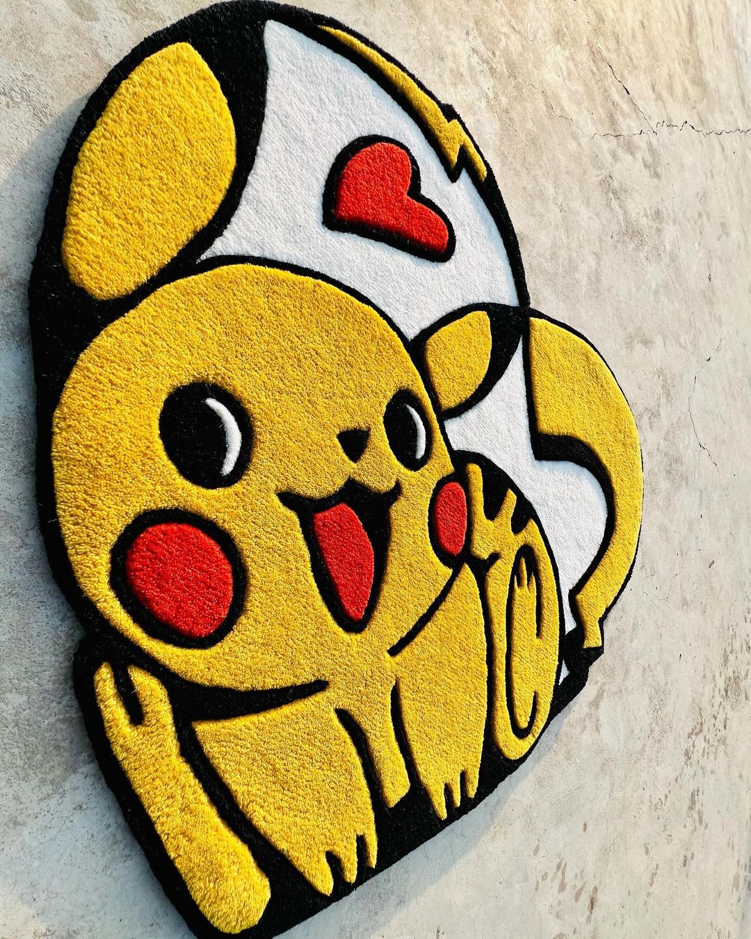 Tapis Coeur Pikachu
